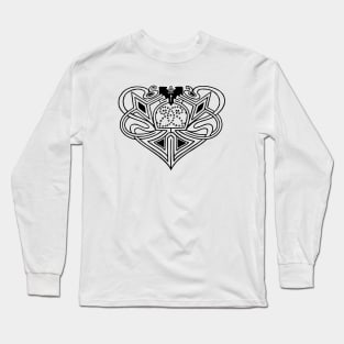 Medieval Celtic Heart Long Sleeve T-Shirt